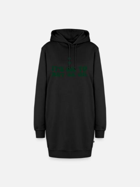 Semikolon zur Sensibilisierung für psychische Gesundheit - Es ist in Ordnung, - Hoodie-Kleid - Schwarz