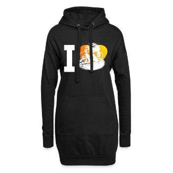 Plongée Libre Plongée Plongeuse Femme Plongée Sous-marine - Sweat-shirt à capuche long Femme - noir - Devant