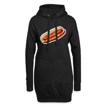 Bratwurst - Sweat-shirt à capuche long Femme - noir - Devant