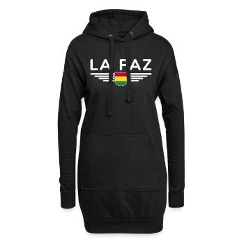 La Paz Bolivia Fans T-Shirt Design - Sweat-shirt à capuche long Femme - noir - Devant