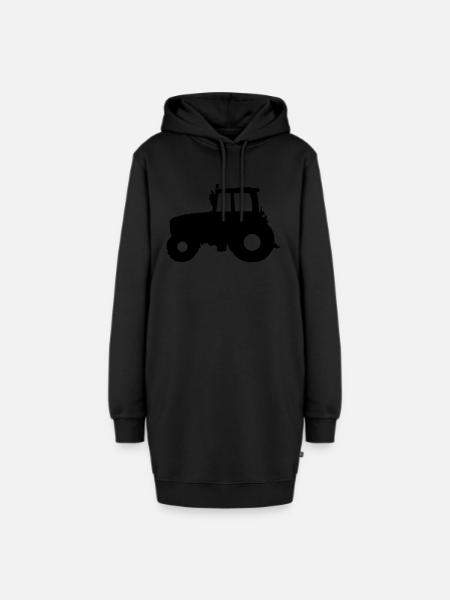 Traktor Trecker - Hoodie-Kleid - Schwarz