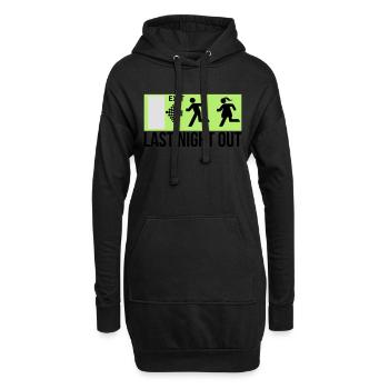 Last Night Out - Man - Hoodie-Kleid - Schwarz - Vorne