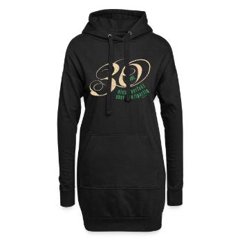 Geburtstag 30 Jahre - Hoodie-Kleid - Schwarz - Vorne