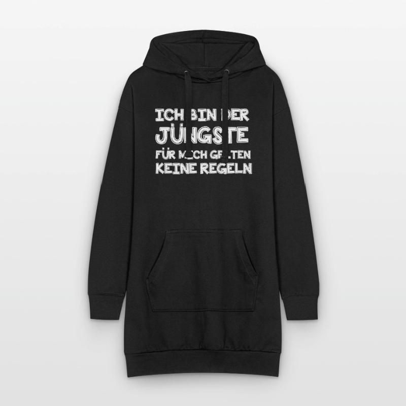 Ich bin der Jüngste Hoodie-Kleid