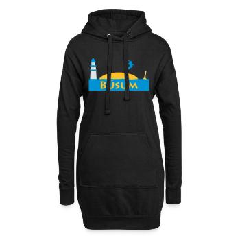 Büsum - Hoodie-Kleid - Schwarz - Vorne