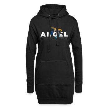 Kaiserfisch Buntbarsch Aquarium Fisch - Hoodie-Kleid - Schwarz - Vorne