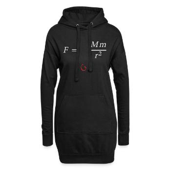 Isaac Newton - Hoodie-Kleid - Schwarz - Vorne