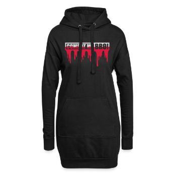 Viens à moi bro - Sweat-shirt à capuche long Femme - noir - Devant