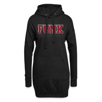 Funk Big Grunge - Hoodie-Kleid - Schwarz - Vorne