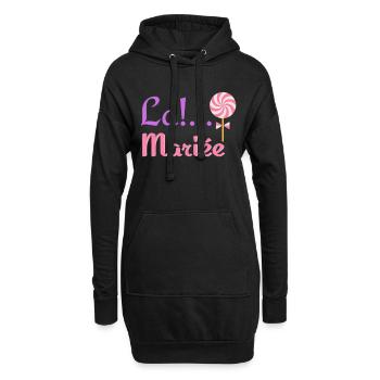 Imprimé "La Mariée" - Pour une journée spéciale - Sweat-shirt à capuche long Femme - noir - Devant