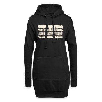 Ville usa illinois america travel états-unis - Sweat-shirt à capuche long Femme - noir - Devant