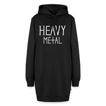 Métal lourd - Sweat-shirt à capuche long Femme - noir - Devant
