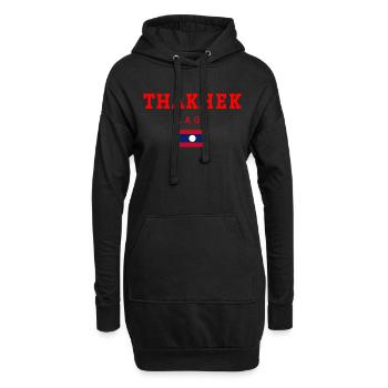 Thakhek Laos - Hoodie-Kleid - Schwarz - Vorne