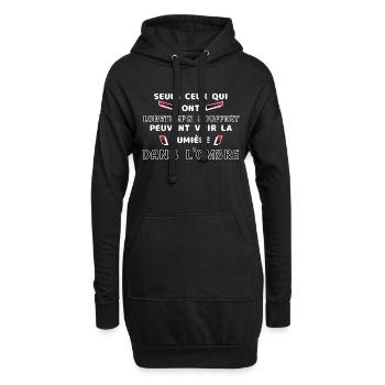 Otaku Style - Sweat-shirt à capuche long Femme - noir - Devant