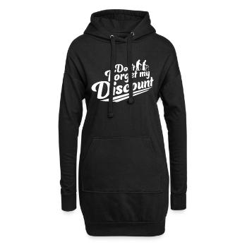 Vergiss nicht meinen Rabatt lustig sarkastisch Senior - Hoodie-Kleid - Schwarz - Vorne
