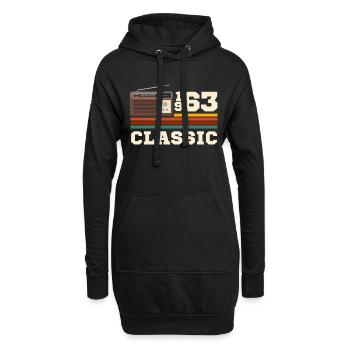Anniversary 1963 retro classic - Hoodie Dress - black - Front