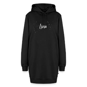 Lina - Hoodie-Kleid - Schwarz - Vorne