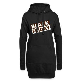Black Friday - Hoodie-Kleid - Schwarz - Vorne