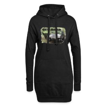 Hummer H1 Offroad Off-Road 4x4 Shirt - Hoodie-Kleid - Schwarz - Vorne