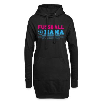 Fußball mama Spiel Geschenk Sport Ball - Hoodie-Kleid - Schwarz - Vorne