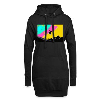 bmx - Hoodie-Kleid - Schwarz - Vorne