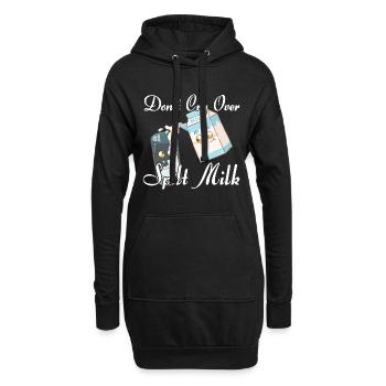 Milkman Buveur de lait - Sweat-shirt à capuche long Femme - noir - Devant