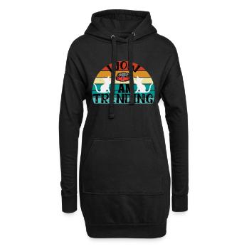 wow je suis tendance - drôle d’amoureux chat - Sweat-shirt à capuche long Femme - noir - Devant