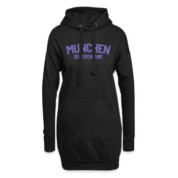 München Deutschland - Hoodie-Kleid - Schwarz - Vorne