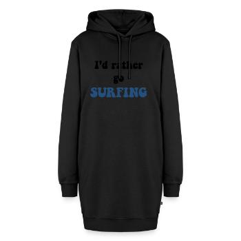 SURFEN - Hoodie-Kleid - Schwarz - Vorne - AI Model Female 172 light (172cm)