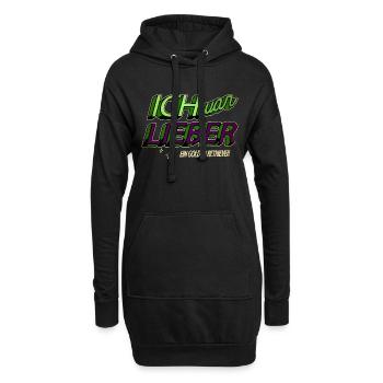 funny quote quote bday christmas fun writers - Hoodie-Kleid - Schwarz - Vorne