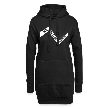 Salut, je m’en fiche, merci drôle de dicton effronté - Sweat-shirt à capuche long Femme - noir - Devant