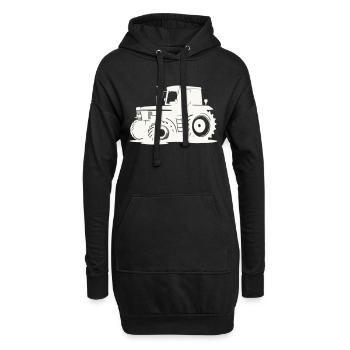 Traktor - Hoodie-Kleid - Schwarz - Vorne