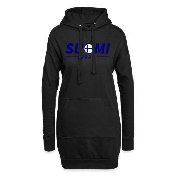 Finnland 2025 Suomi - Hoodie-Kleid - Schwarz - Vorne