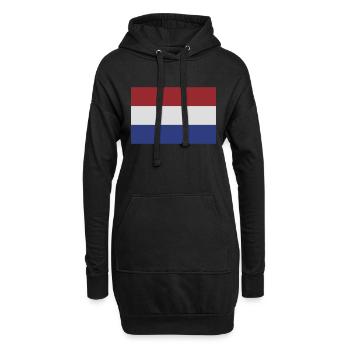 niederlande - Sweat-shirt à capuche long Femme - noir - Devant