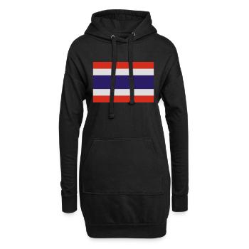 thailand - Sweat-shirt à capuche long Femme - noir - Devant