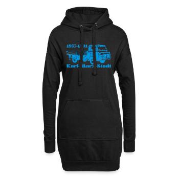 Barkas Pritsche B1000 - Hoodie-Kleid - Schwarz - Vorne