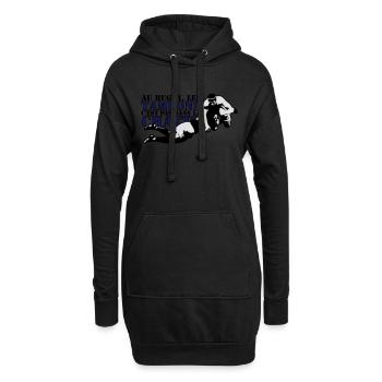 Humour Rugby - Sweat-shirt à capuche long Femme - noir - Devant