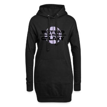 Best dad in he galaxy - Hoodie-Kleid - Schwarz - Vorne