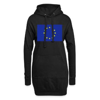 Europe__V001 - Hoodie-Kleid - Schwarz - Vorne