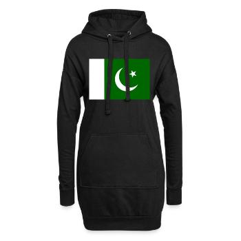 Pakistan Flagge - Hoodie-Kleid - Schwarz - Vorne