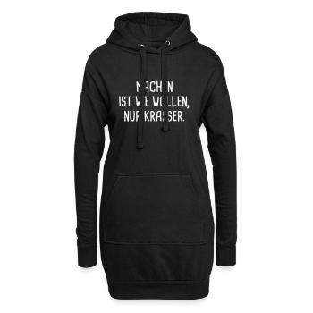 Faire c'est comme vouloir, seulement de façon flagrante! - Sweat-shirt à capuche long Femme - noir - Devant