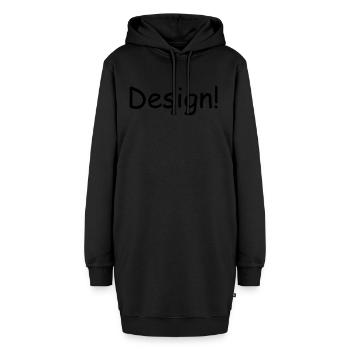 Design! - Hoodie-Kleid - Schwarz - Vorne - AI Model Female 172 light (172cm)
