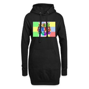 Tiger - Hoodie-Kleid - Schwarz - Vorne