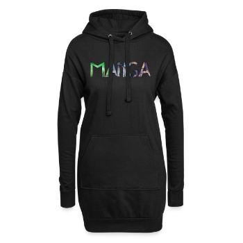 MANGA - Hoodie-Kleid - Schwarz - Vorne
