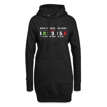 1N23456 Motorcycle Gear - Hoodie Dress - black - Front