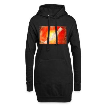 göttlicher Mundschutz - Hoodie-Kleid - Schwarz - Vorne
