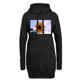 Tournesol - Sweat-shirt à capuche long Femme - noir - Devant