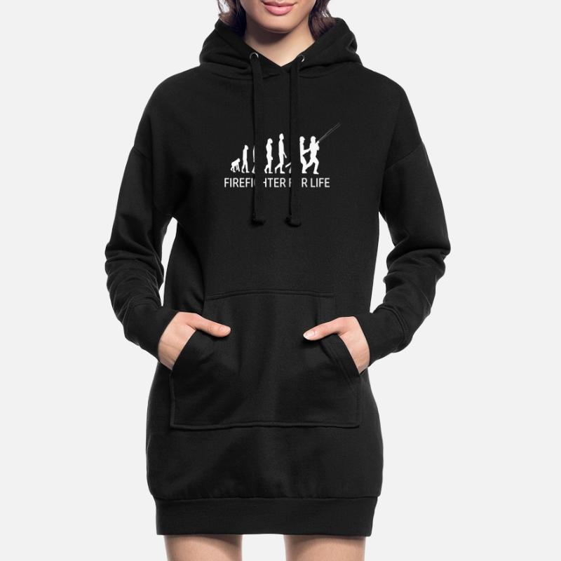 Firefighter Firefighter Firefighter Evolution Hoodie Dress