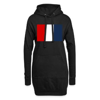 Flag of France 1790 1794 - Sweat-shirt à capuche long Femme - noir - Devant