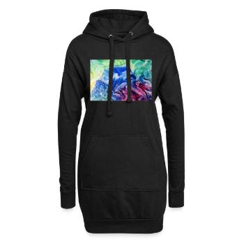 61Sentit - Hoodie-Kleid - Schwarz - Vorne